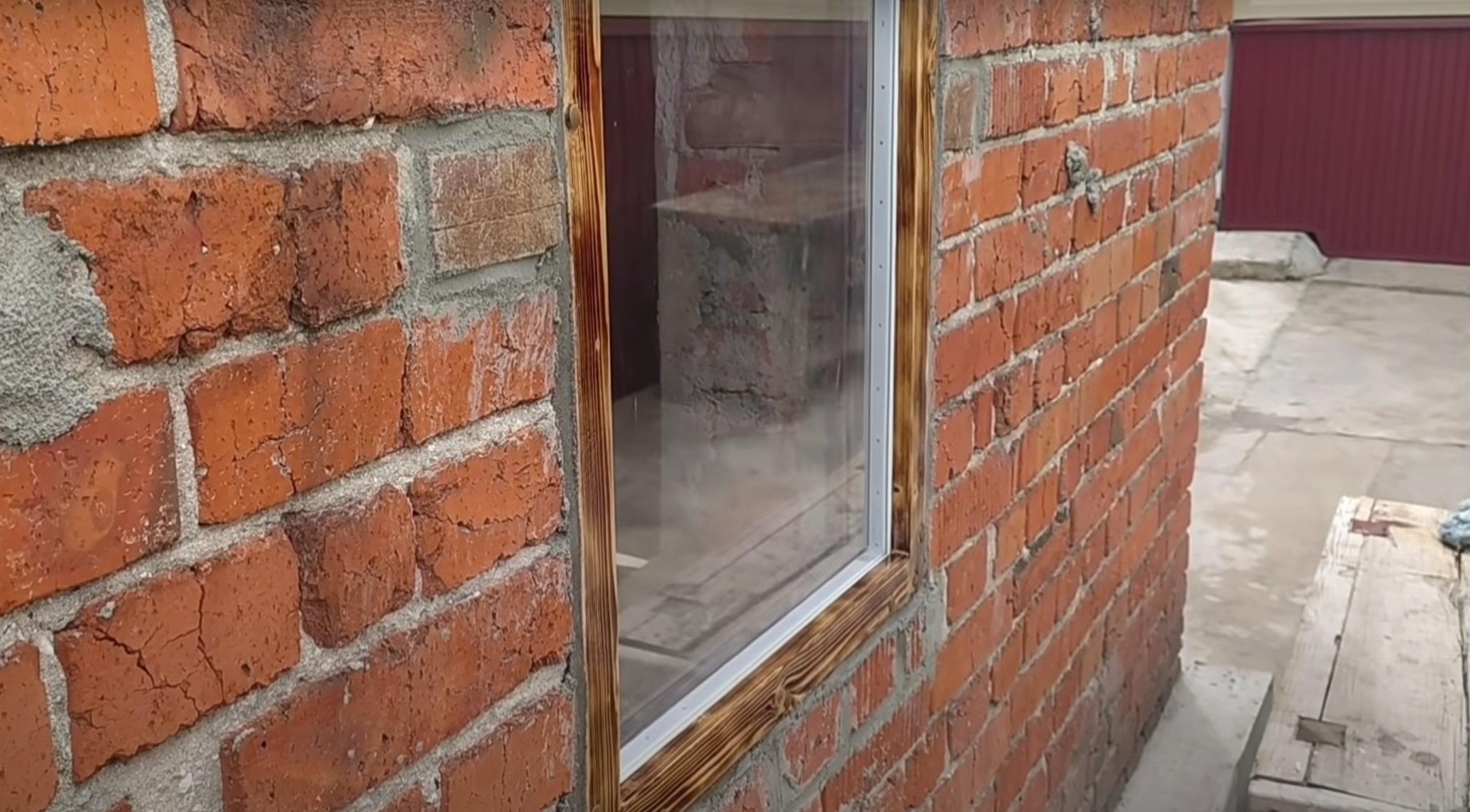 Установка деревянного окна